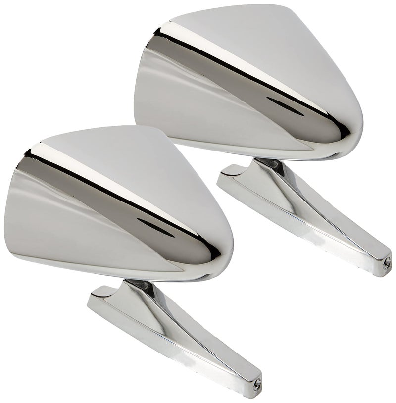 K Source Dual Sport Universal Mirror Twin Pack â€“ Driver & Passenger Side, 5 7/8" x 3 7/8", Chrome Finish, Easy Install, For Most Cars, Vans, SUVs & Trucks - Image 2